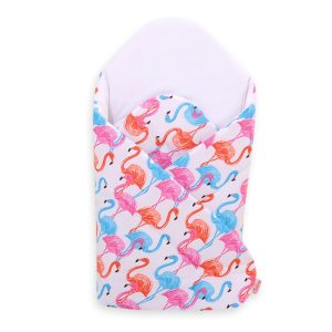 Baby nest with stiffening - flamingo