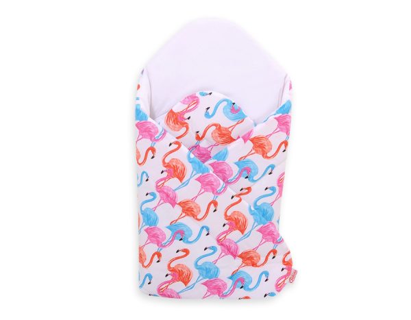 Baby nest with stiffening - flamingo