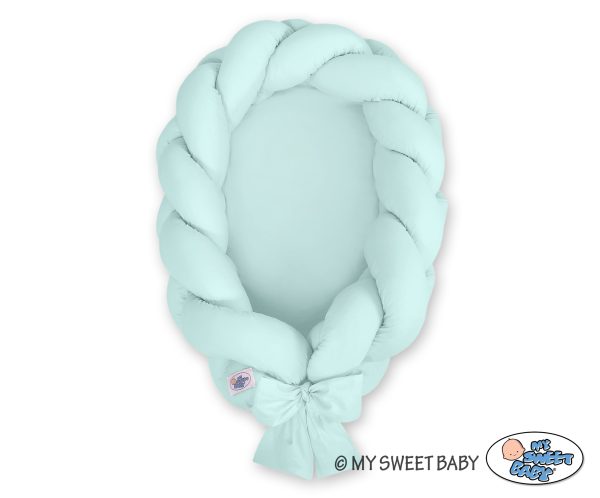 Braided baby nest 2 in 1 - mint - Image 2
