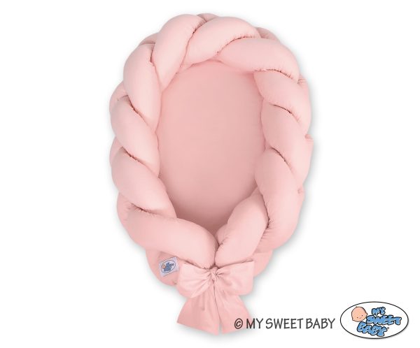 Braided baby nest 2 in 1 - pastel pink - Image 2