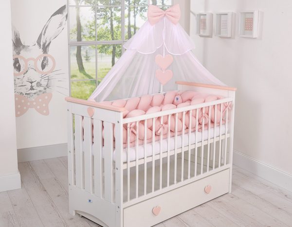 Mosquito-net made of chiffon- white