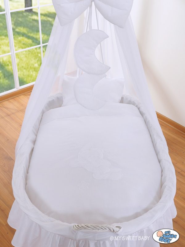 Wicker drape crib- Good night white - Image 2