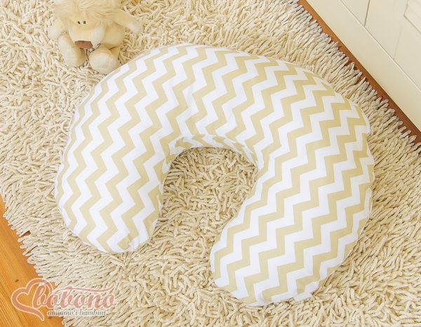 Feeding pillow- Simple chevron beige - Image 4
