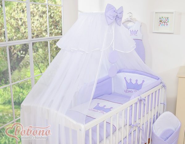 Bedding set 5pcs with mosquito-net- Little Prince/Princess lilac - Image 8