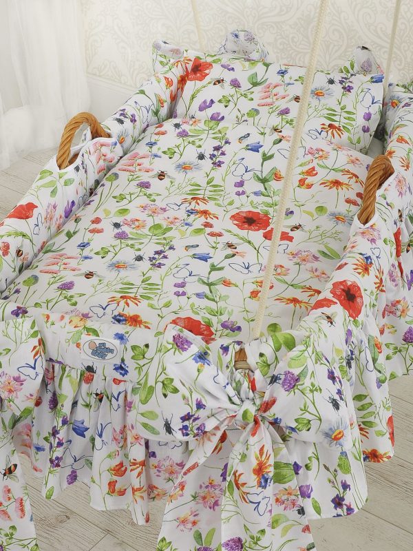 Moses Basket Hanging crib - Meadow - Image 3