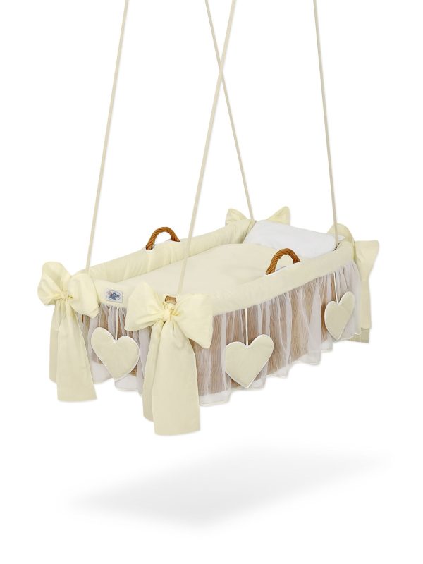 Moses Basket/Hanging crib- Amelie cream
