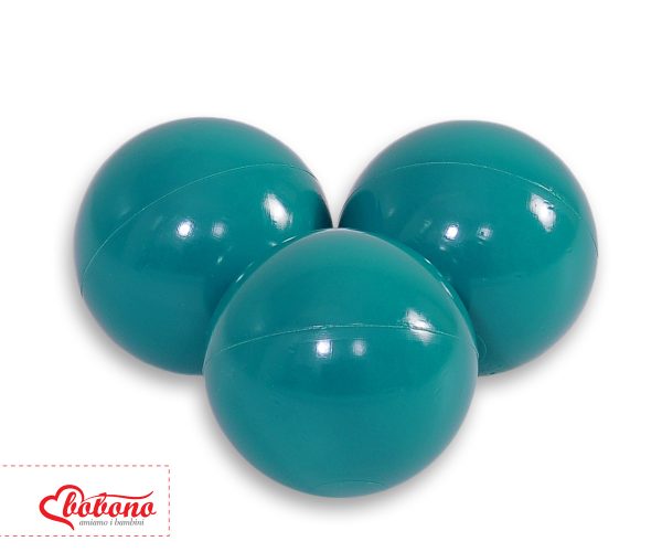 Plastic balls for the dry pool 50pcs - dark turquoise - Image 2