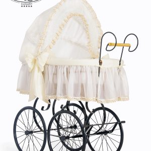 Moses Basket/Retro wicker crib Elisa- Cream