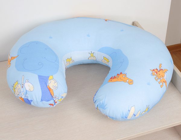 Breastfeeding Pillow Nursing Croissant Pillow, removable, Hands-Free Feeding- fairy tale - Image 5