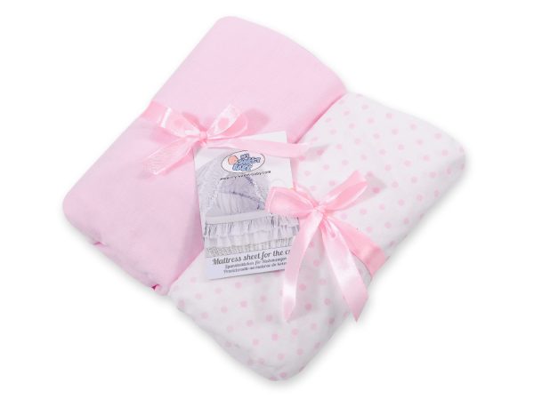 Sheet made of cotton for wicker crib- 2pcs - Image 3