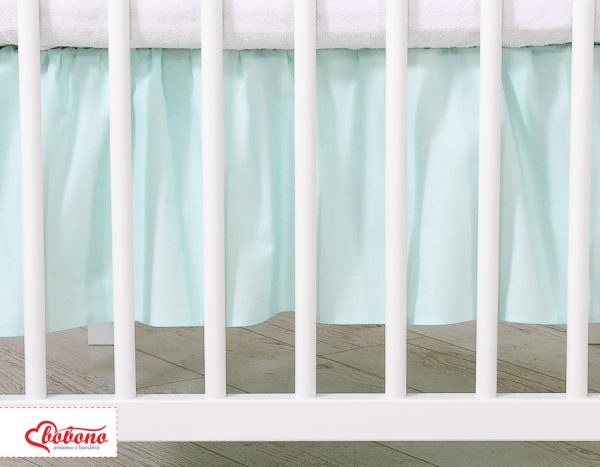Dust Ruffle-Masking flounce 120x60cm- Little Prince/Princess mint - Image 4