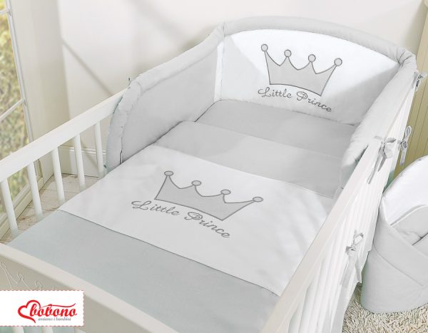 Bedding set 2-pcs- Little Prince/Princess gray - Image 4