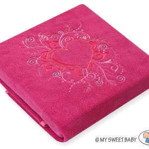 Polar fleece blanket for babies - Chic dark pink