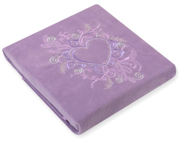 Polar fleece blanket for babies- Chic lilac - Image 2