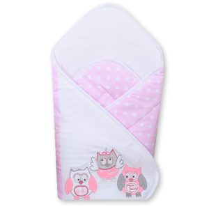Baby nest with stiffenig- Owls Bigi Zibi & Adele pink