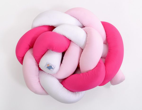Knot bumper- white-dark pink-pink - Image 2