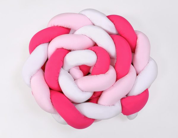 Knot bumper XXL- white-dark pink-pink - Image 2