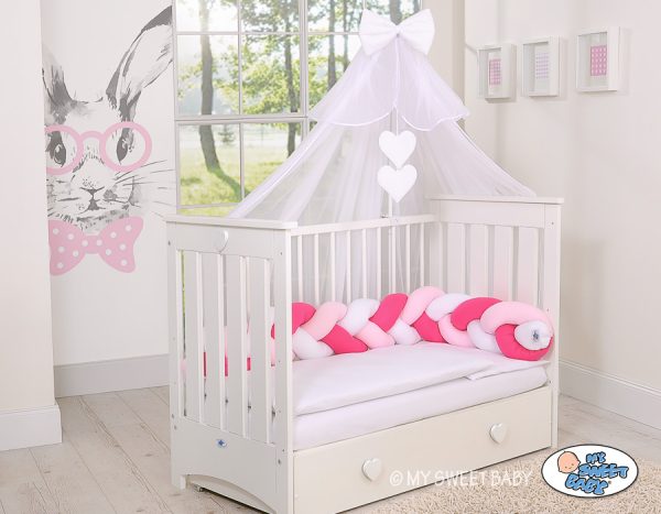 Knot bumper- white-dark pink-pink - Image 6