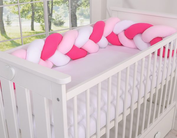 Knot bumper- white-dark pink-pink - Image 7