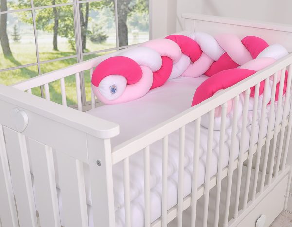 Knot bumper- white-dark pink-pink - Image 8