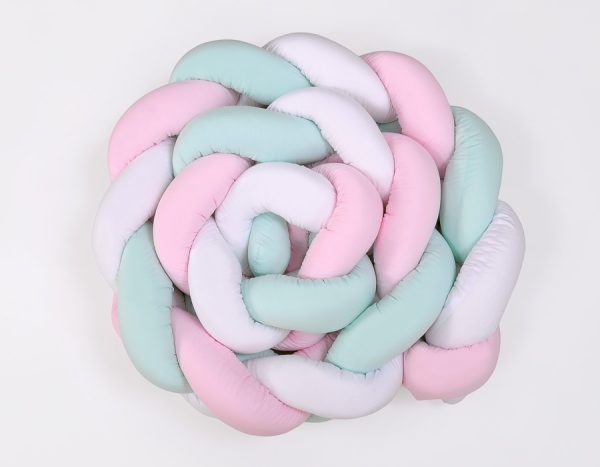 Knot bumper XXL-  white-pink-mint - Image 2