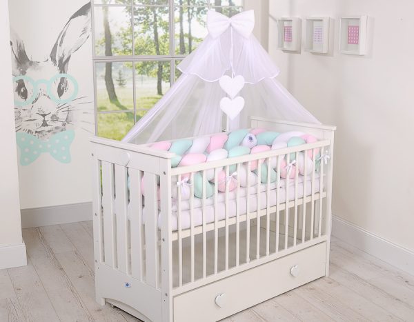 Knot bumper XXL-  white-pink-mint - Image 3