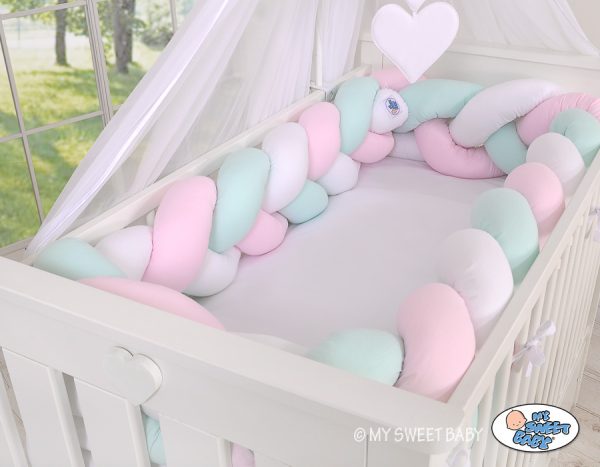 Knot bumper XXL-  white-pink-mint - Image 5