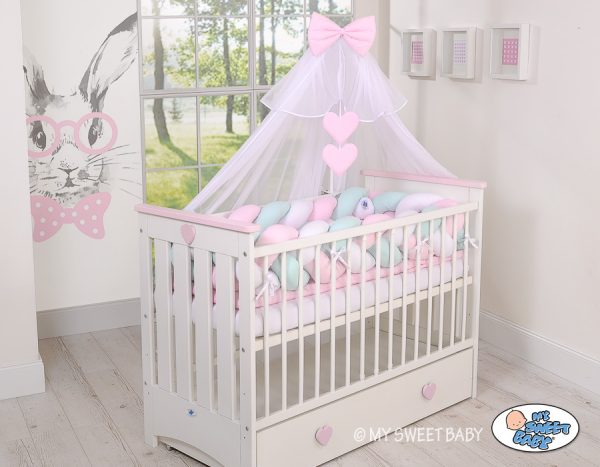 Knot bumper XXL-  white-pink-mint - Image 8