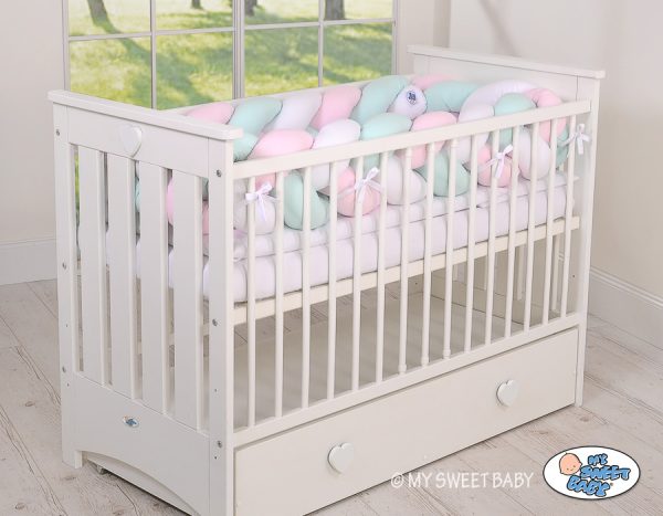 Knot bumper XXL-  white-pink-mint - Image 10