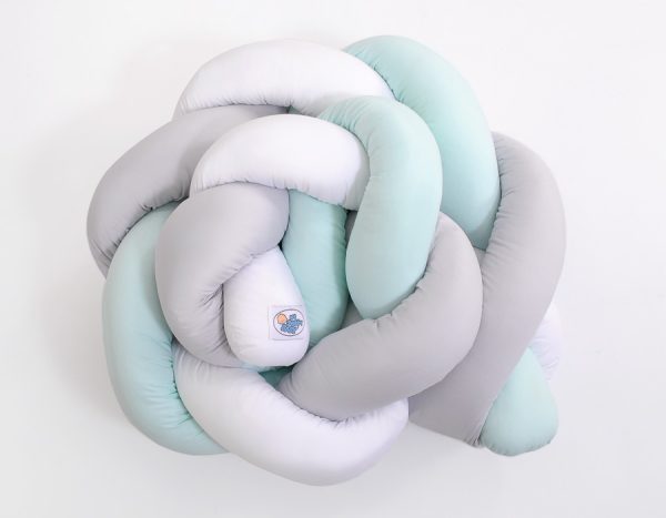 Knot bumper- white-gray-mint - Image 2