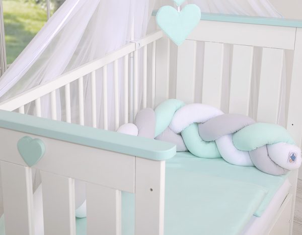 Knot bumper- white-gray-mint - Image 3