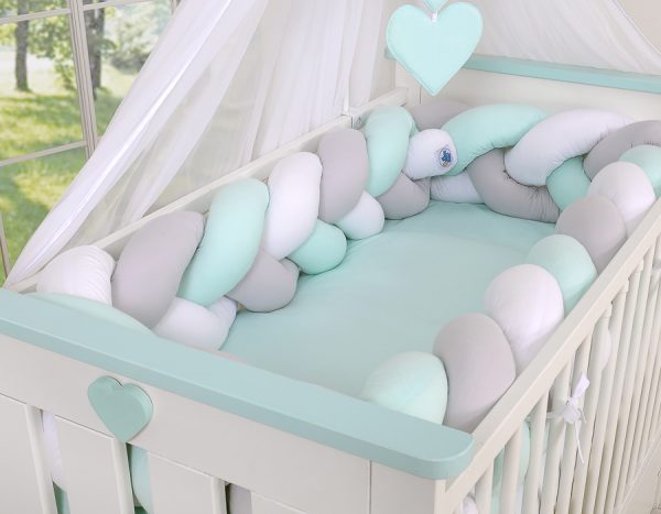 Knot bumper XXL- white-gray-mint - Image 4