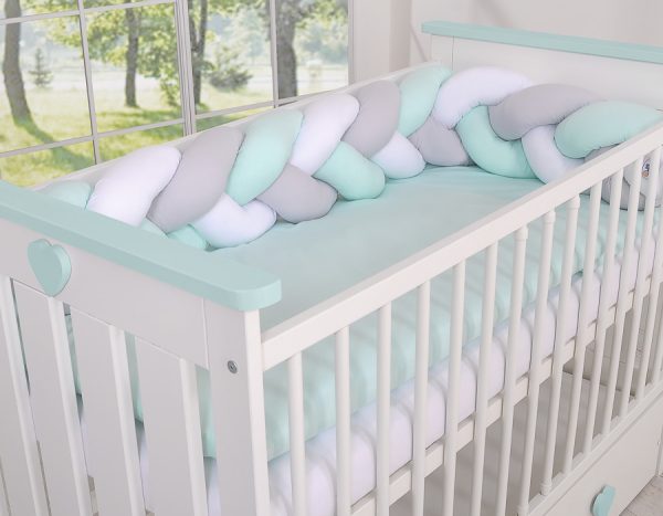 Knot bumper- white-gray-mint - Image 5