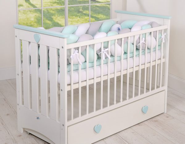 Knot bumper XXL- white-gray-mint - Image 5