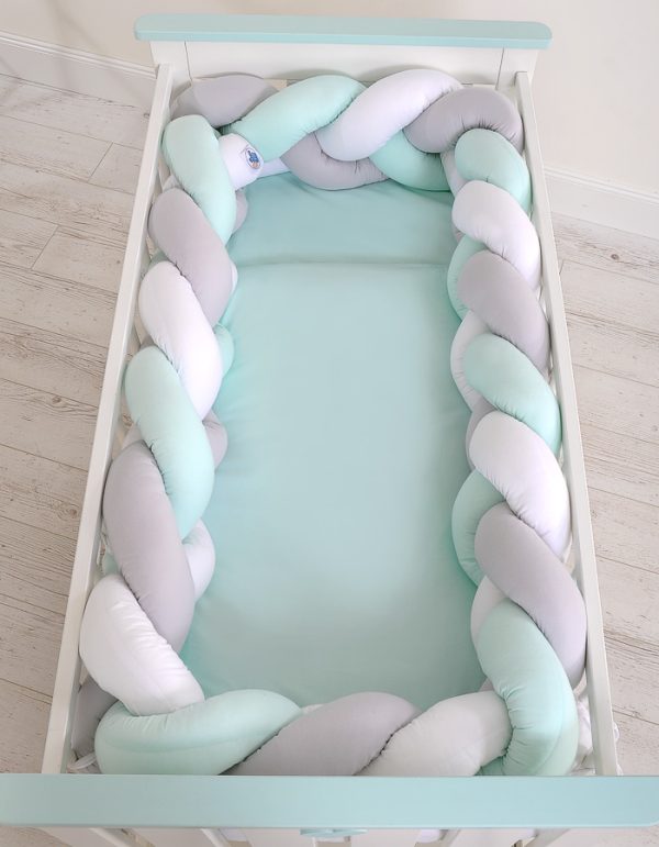 Knot bumper XXL- white-gray-mint - Image 6
