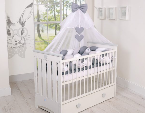 Mosquito-net made of chiffon- white