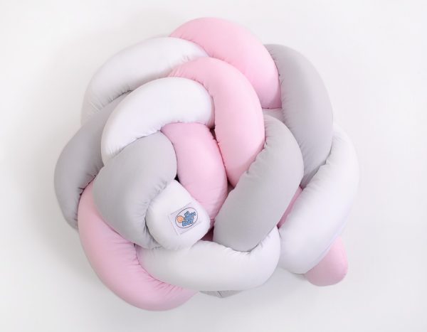 Knot bumper- white-gray-pink - Image 2