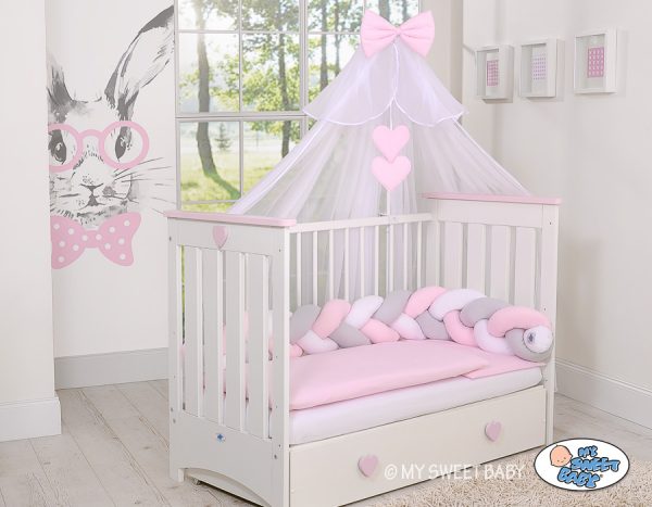 Knot bumper- white-gray-pink - Image 5