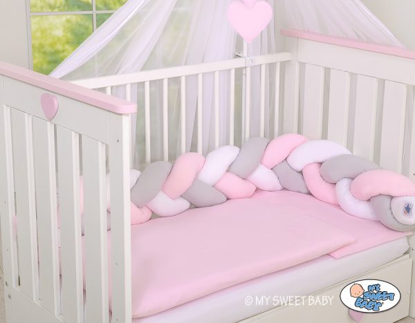 Knot bumper- white-gray-pink - Image 3