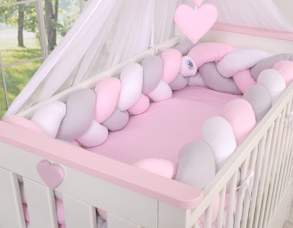 Knot bumper XXL- white-gray-pink - Image 4