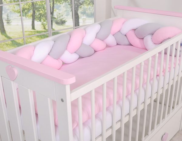 Knot bumper- white-gray-pink - Image 6