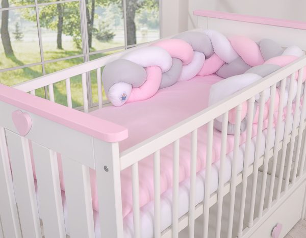 Knot bumper- white-gray-pink - Image 7