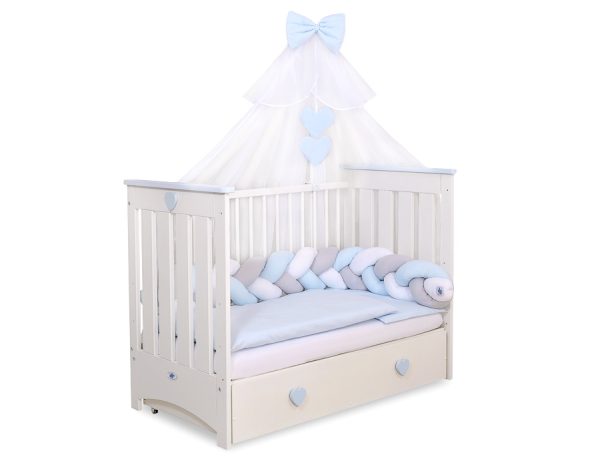 Mosquito-net made of chiffon- blue