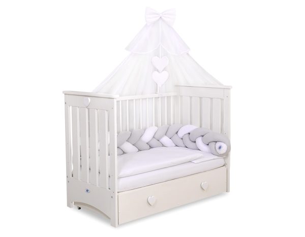 Mosquito-net made of chiffon- white