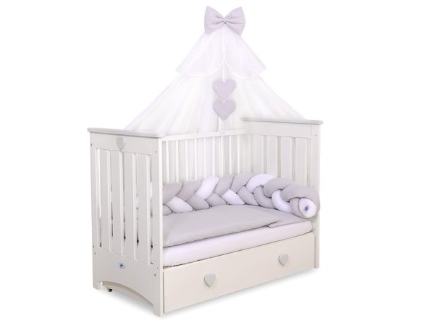 Mosquito-net made of chiffon- white