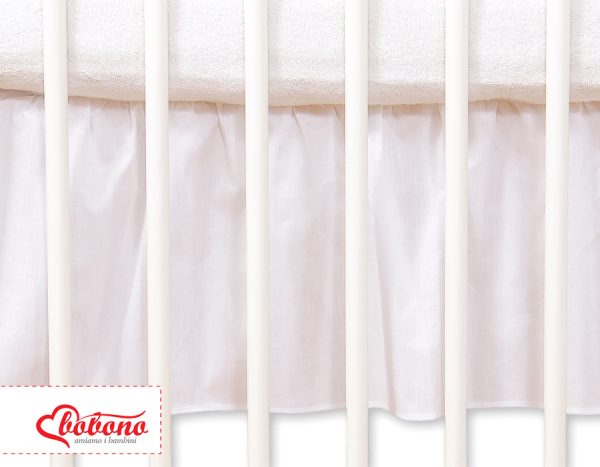 Dust Ruffle-Masking flounce 120x60cm- Hanging Hearts white - Image 2