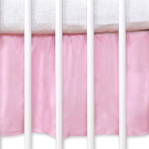 Dust Ruffle-Masking flounce 120x60cm- Hanging Hearts pink