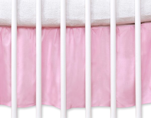Dust Ruffle-Masking flounce 140x70cm- Hanging Hearts pink