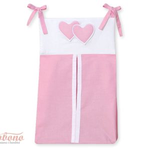 Diaper bag- Hanging Hearts pink