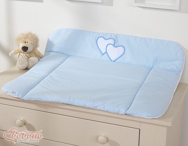 Soft changing mat- Hanging Hearts blue - Image 2